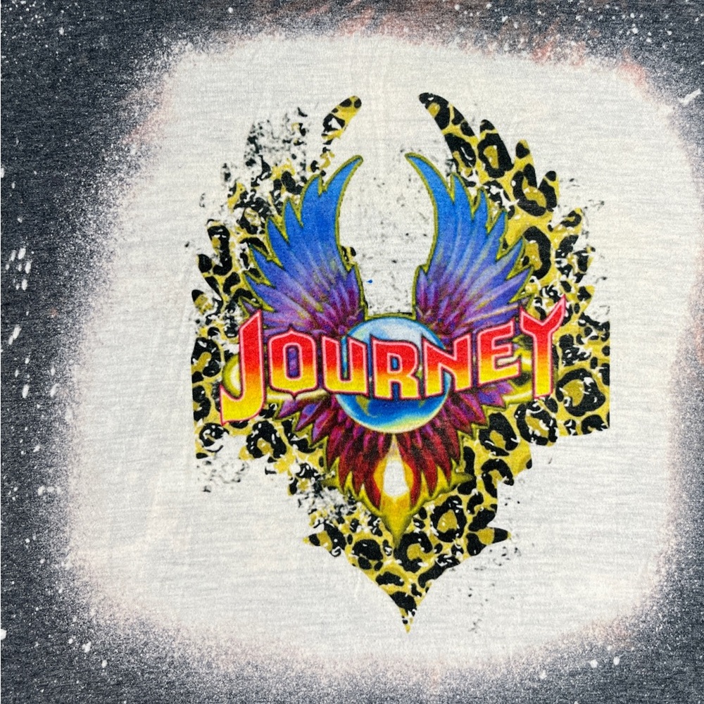 Journey Bleached Tie Dye Tee